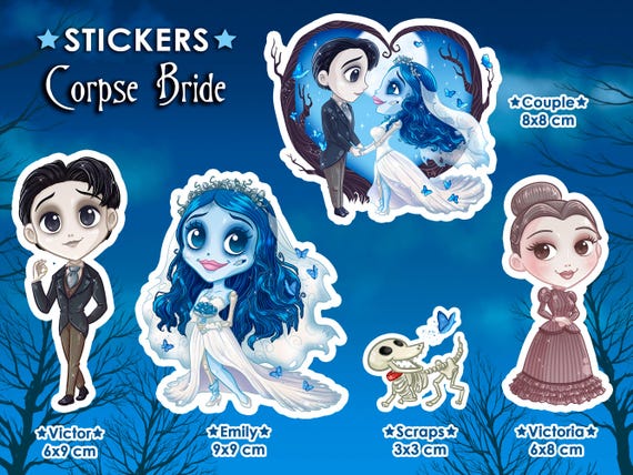 60 Autocollants Zombie Bride - Décor Graffiti Pour Skate, Casque, Vélo, Tablette - PVC Imperméable Et Réutilisable