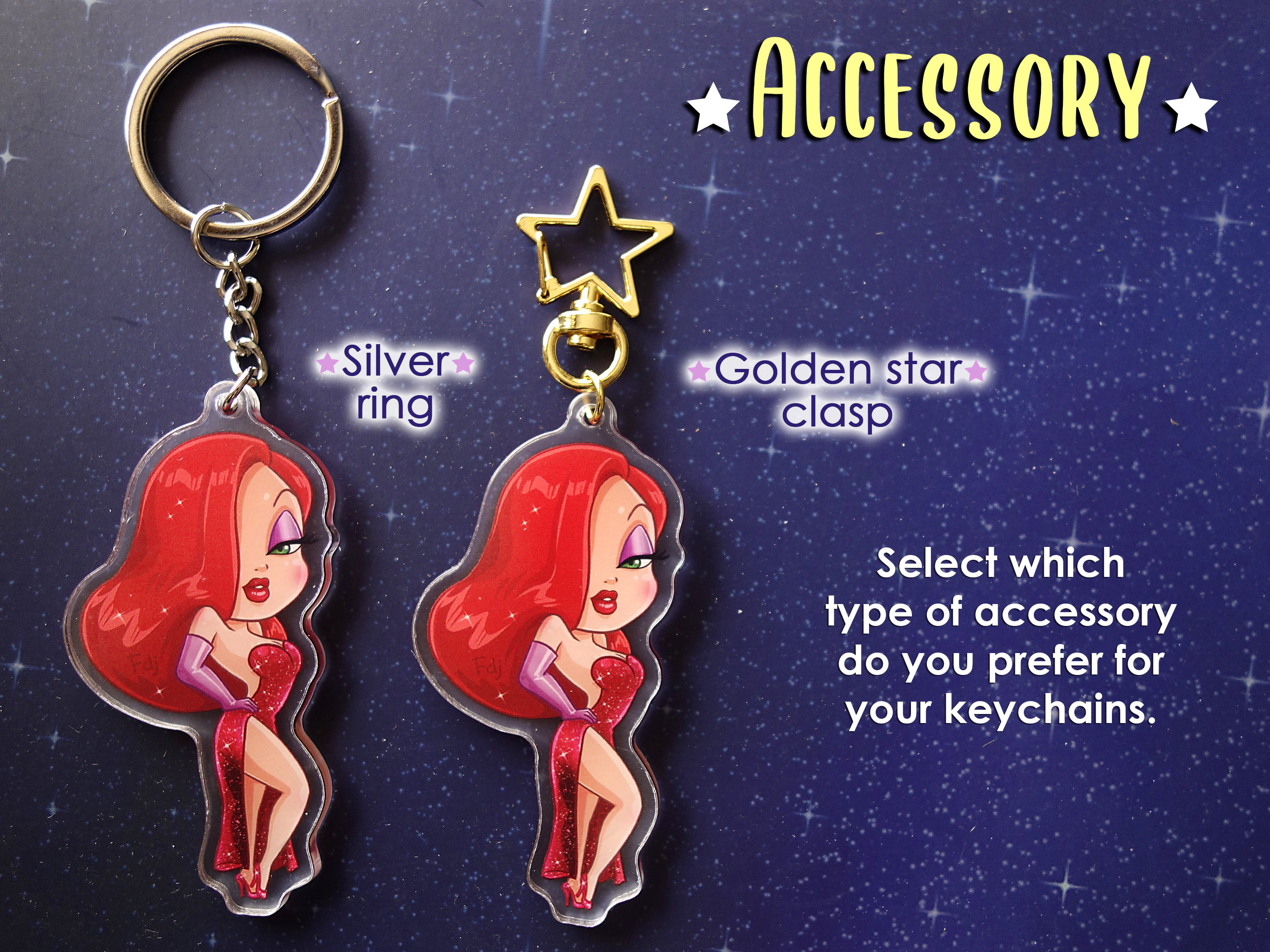 Keychains Stickers Jessica Rabbit Who Framed Roger Rabbit Sexy Red ...