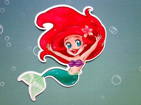 Stickers Daughters Of Triton Ariel S Sisters Etsy Stickers Daughters Of Triton Ariel S Sisters Etsy
