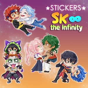 Adesivos SK8 The Infinity Reki Langa Cherry Blossom Joe Adam Tadashi Shadow Miya Presentes fofos Papelaria Mangá Anime