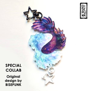Matching charms Jujutsu Kaisen Satoru Gojo Suguru Geto Betta Fish Yin Yang Manga Anime Satosugu Couple BISEPUNK