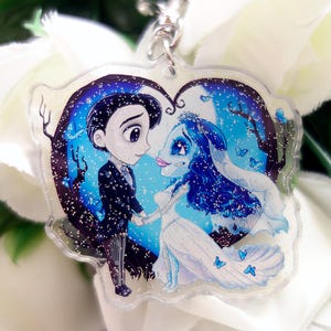 thumbnail image 2 of Corpse Bride's Victor And Emily Amigurumi Keychain Set | Moon Bunny Crochet 2 of 12