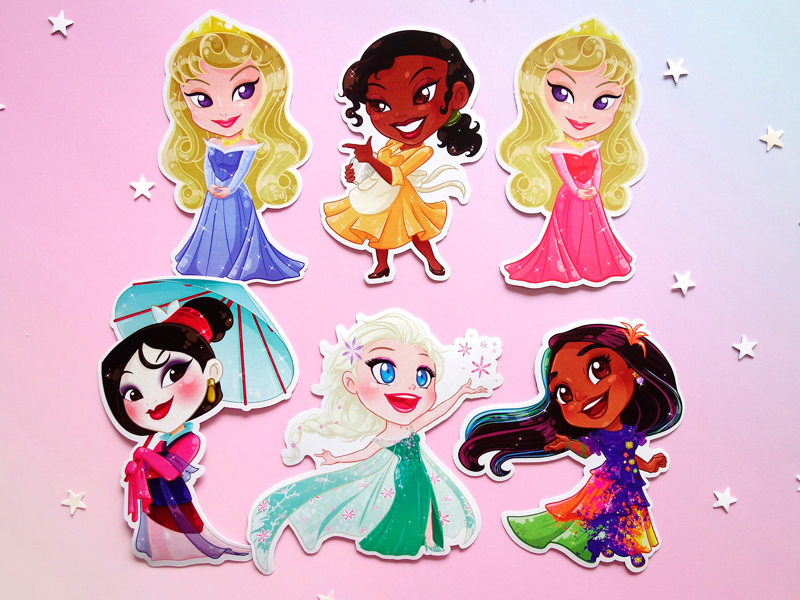 Stickers Disney Princesses & Heroines | Etsy UK