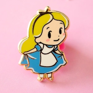 Pines de esmalte Alicia en el país de las maravillas Mini princesas Disney Lindas