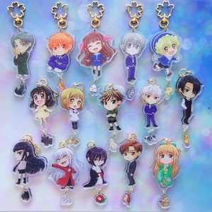 Keychains Fruits Basket Chinese Zodiac Acrylic Charms Cute Gifts Tohru Kyo Yuki Animal spirits Manga Anime