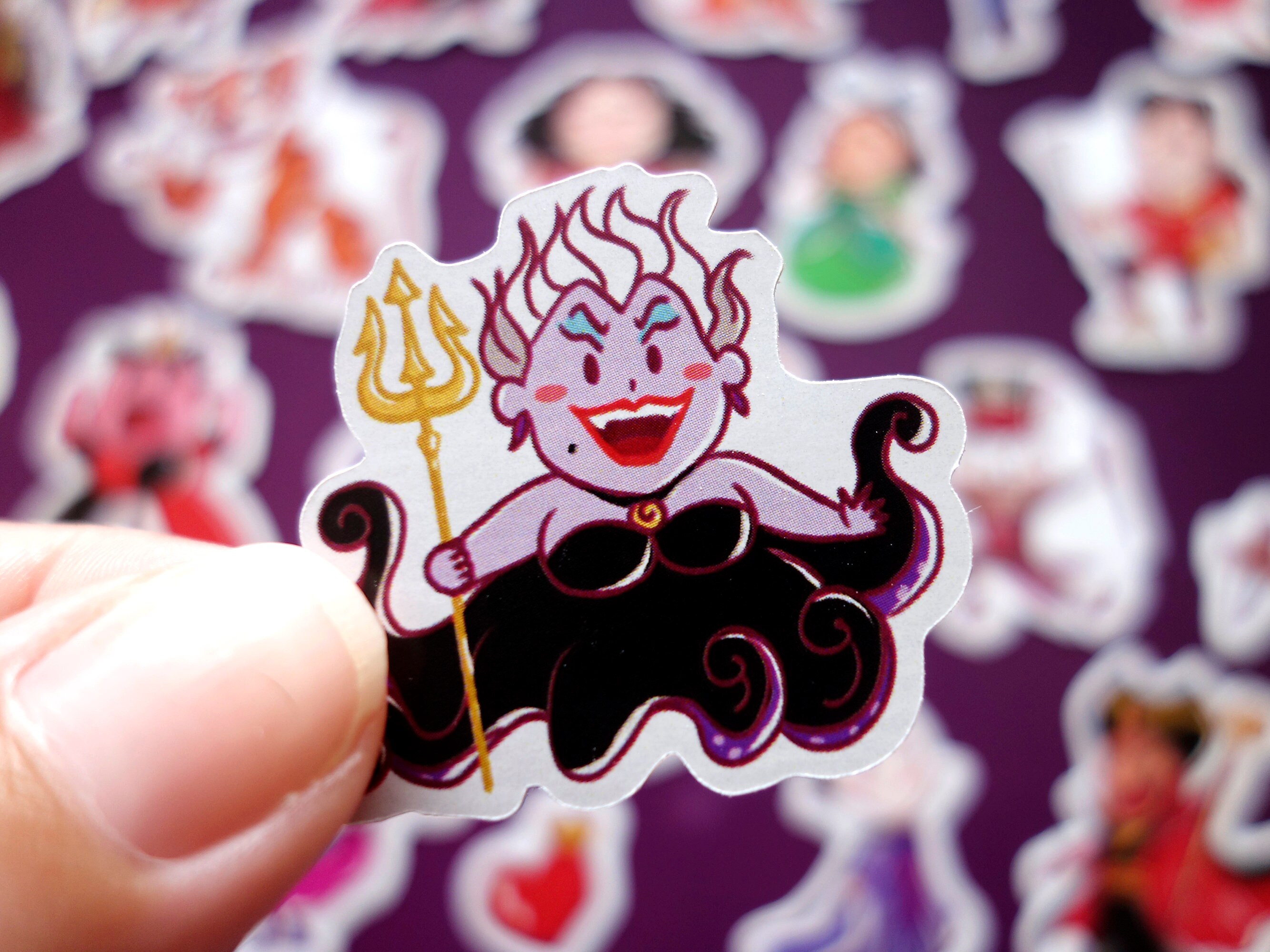 ミニステッカーセット ディズニーヴィランズ かわいいミニジャーナル