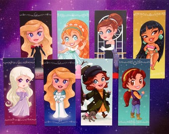 Bookmarks Non Disney Princesses Cute Gifts Collectable Heroines Odette Odile Swan Thumbelina Amalthea Unicorn Kayley Camelot Chel Dorado
