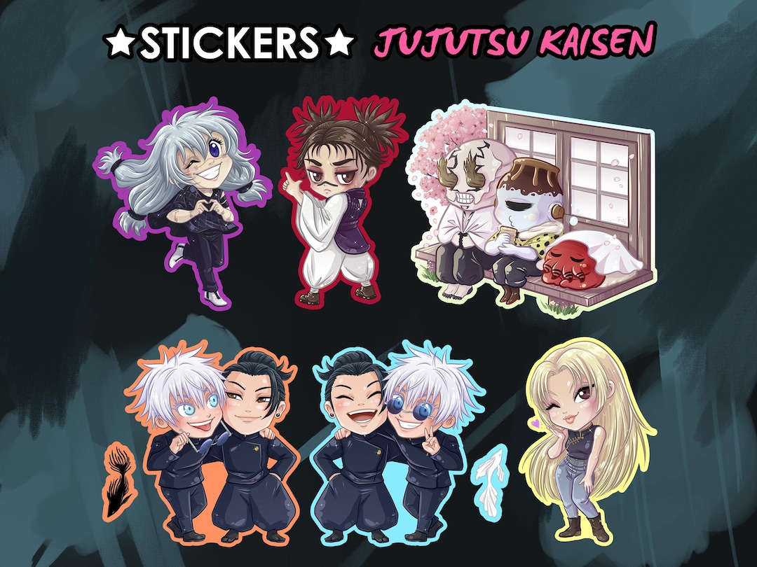 Stickers JJK Satosugu Gojo Geto Mahito Choso Hanami Jogo Dagon Curses ...