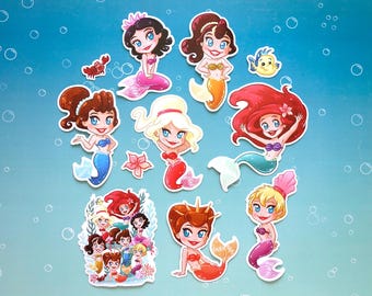 プリント アリエル 姉妹 娘 トリトン かわいい ウォールアート