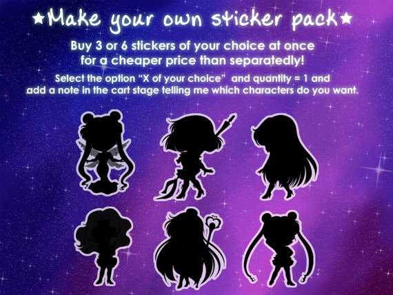 ステッカー セーラームーン ミルキーウェイ ガーディアンズ かわいい