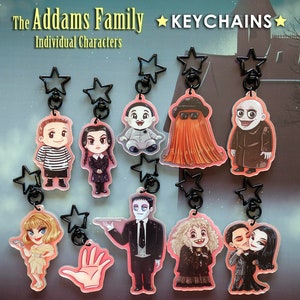 KEYCHAINS - The Addams Family (Individual Characters)