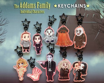 KEYCHAINS - The Addams Family (Individual Characters)