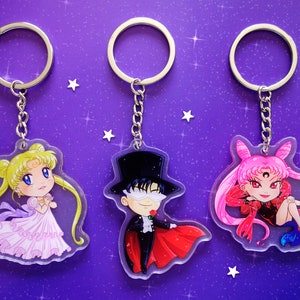 Keychains Sailor Moon Mercury Mars Jupiter Venus Uranus - Etsy