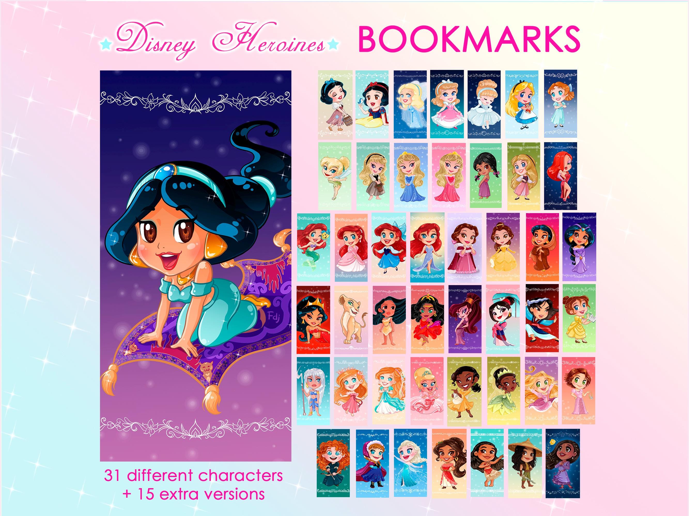 Bookmarks Disney Princesses Cute Gifts Collectable Ariel Rapunzel