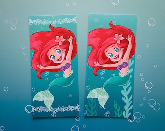 Bookmarks Ariel Sisters Daughters Triton Disney Princesses Cute Gifts Collectable Little Mermaid