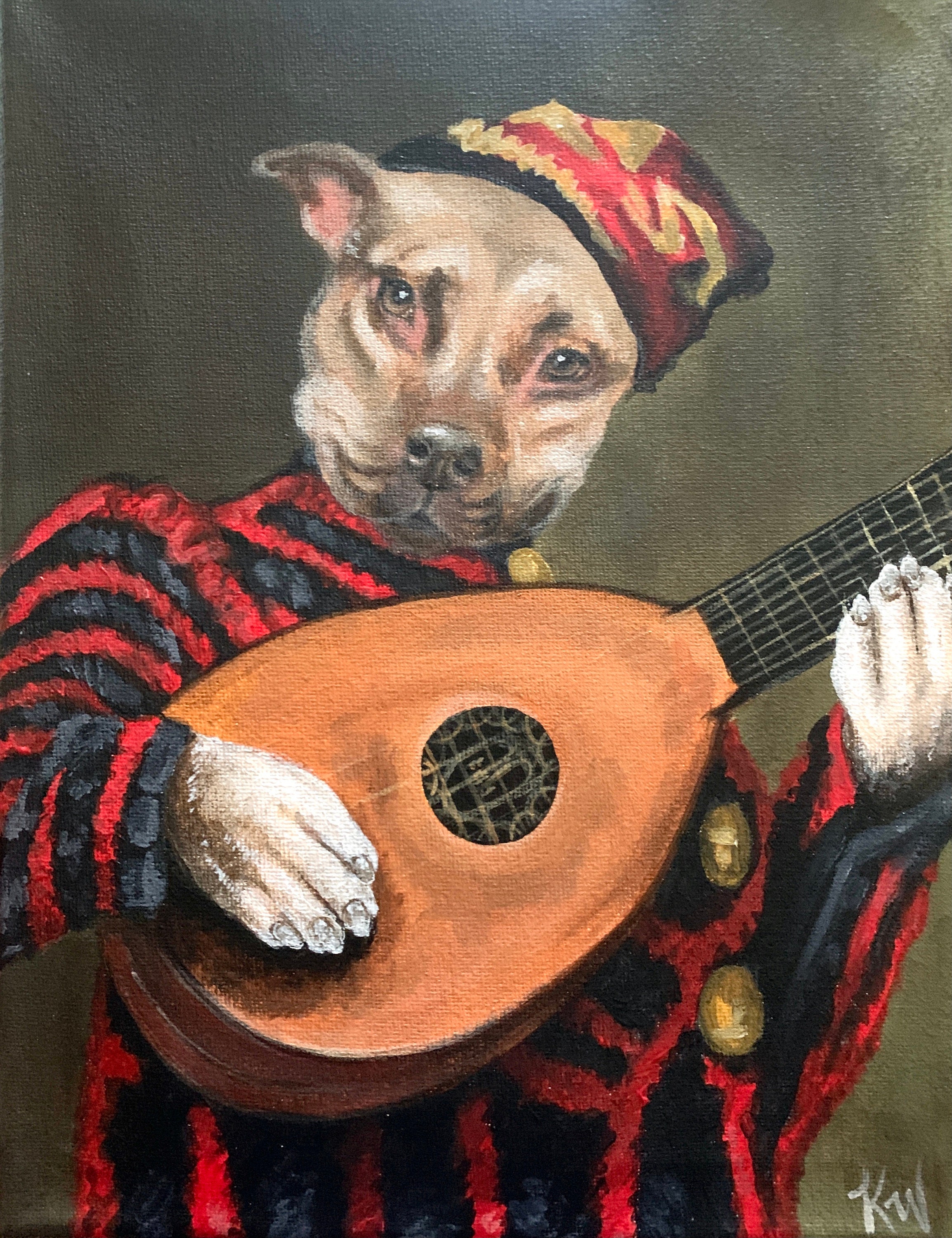 Custom Handpainted Renaissance Regal Pet Portrait Painting Etsy