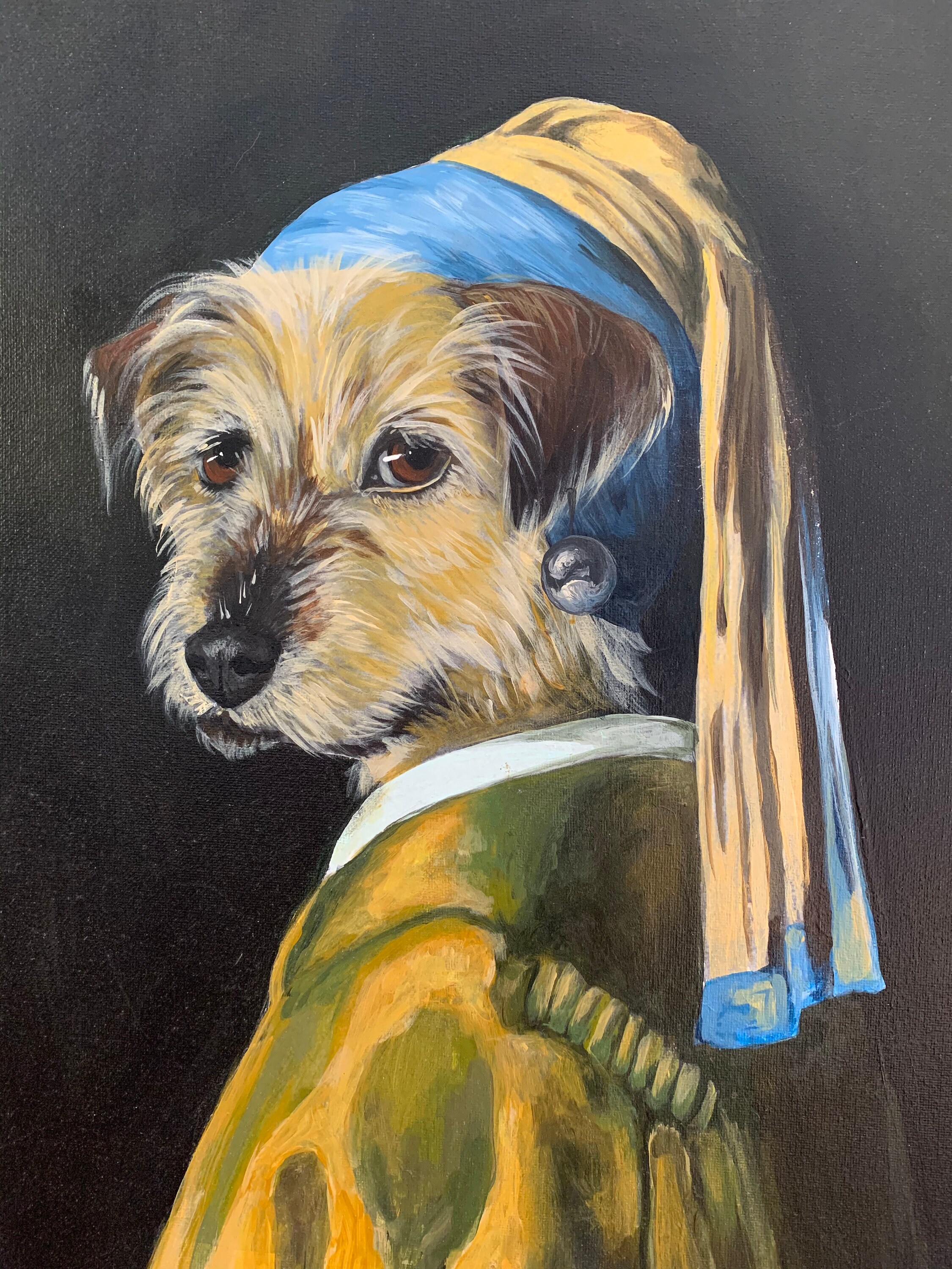 Custom Handpainted Renaissance Regal Pet Portrait Painting Etsy