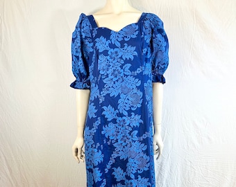 Sweet Vintage Long Muumuu, Made By Shannon Marie Hawaii, X-Large