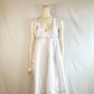 Reserve Vintage Handmade Satin Night Gown, OAK, Medium/Large