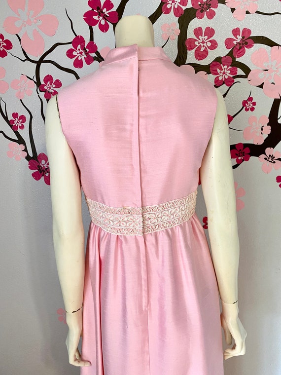 1960's Sweet Vintage Pink Maxi Dress or Gown, OAK - image 7