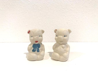 Vintage Pig Salt and Pepper Shakers