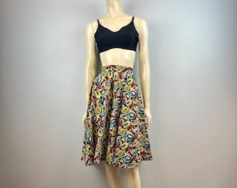 Spódnica Tropicana Swing z lat 50., rozmiar XS