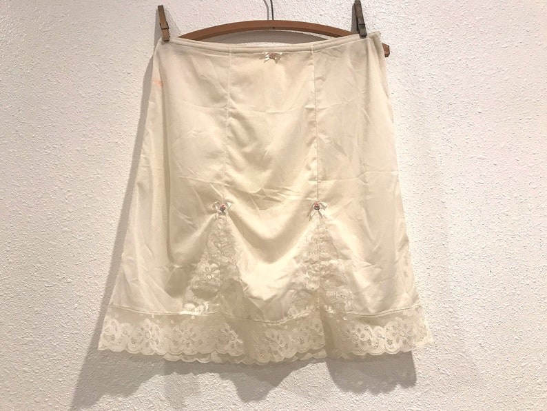 Vintage Ivory Half Slip Etsy