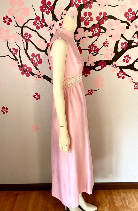 1960's Sweet Vintage Pink Maxi Dress or Gown, OAK - image 6