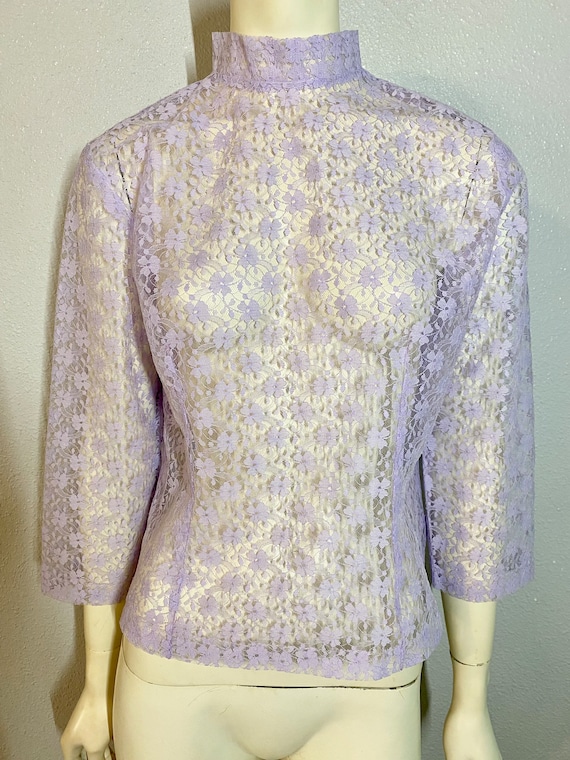 Vintage Lace Blouse - Black OS