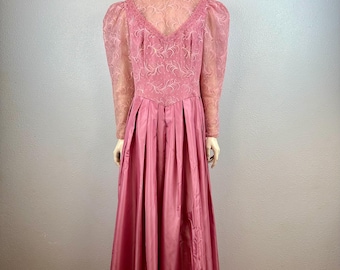 Rare 1970's/1980's Mitzi Of Honolulu Gown, Size Medium, Size 10
