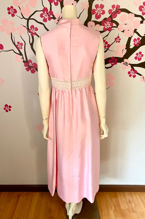 1960's Sweet Vintage Pink Maxi Dress or Gown, OAK - image 3