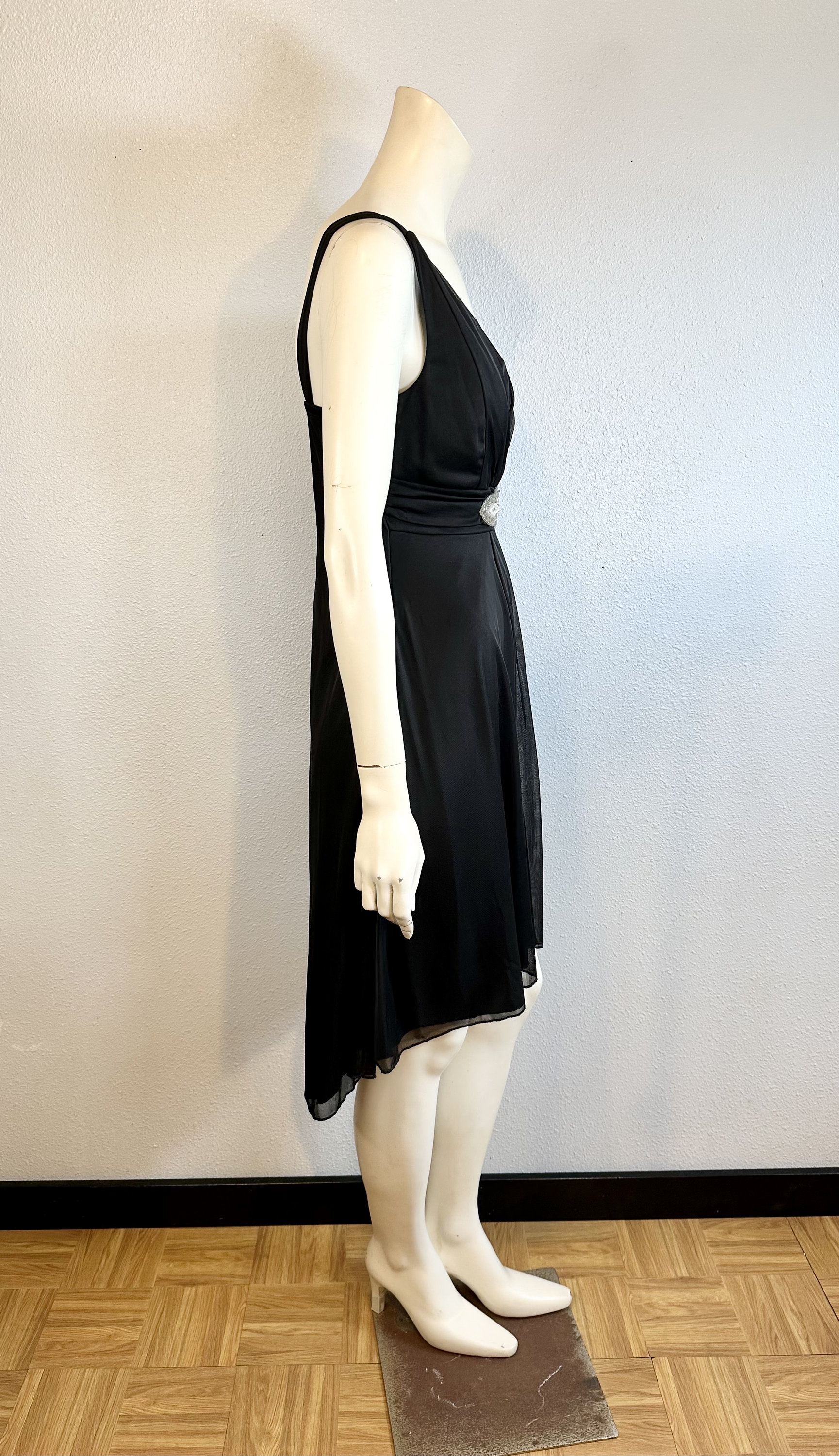 Y2K EnFocus Studio Little Black Dress, High Low Design, Size 6 Y2K EnFocus Studio Little Black Dress, High Low Design, Size 6