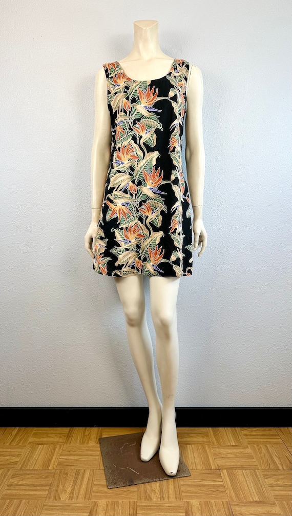 60's/70's Hawaiian Print Dress