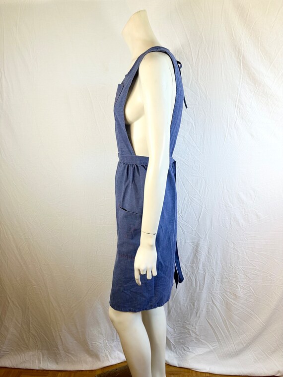 Sweet 70's Design House Blue Apron Dress - image 6