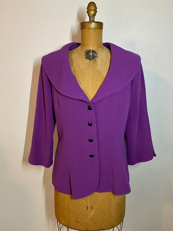 Vintage Bob Mackie Wearable Art Jacket, Large. - image 2