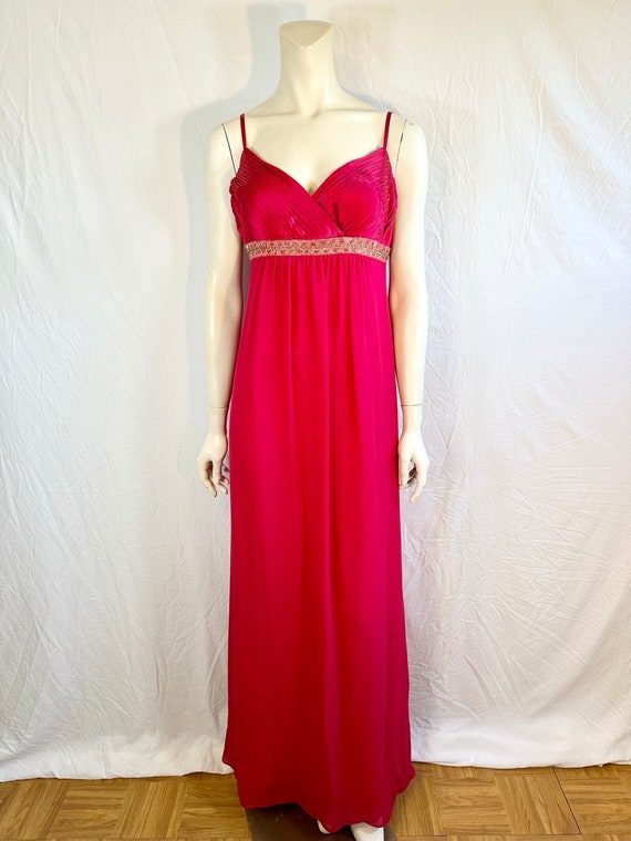 Beautiful 90's Adrianna Papell Boutique Fuchsia Go