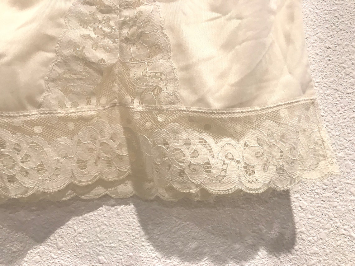 Vintage Ivory Half Slip Etsy
