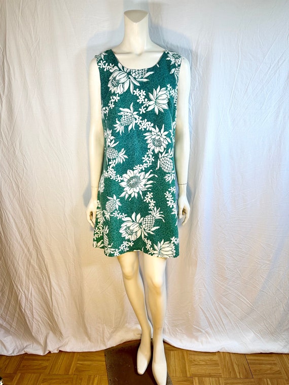 Sweet Y2K Hawaiian Print Dress, Medium - image 1