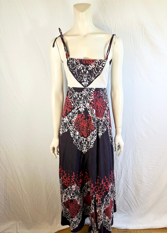 Beautiful Batik Maxi Dress, Small/Medium