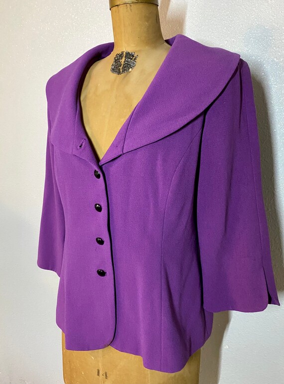 Vintage Bob Mackie Wearable Art Jacket, Large. - image 3