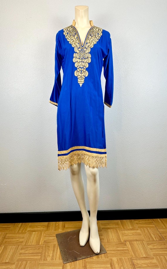 beaded tunic dress Hand Micro Beaded Tunic Gown