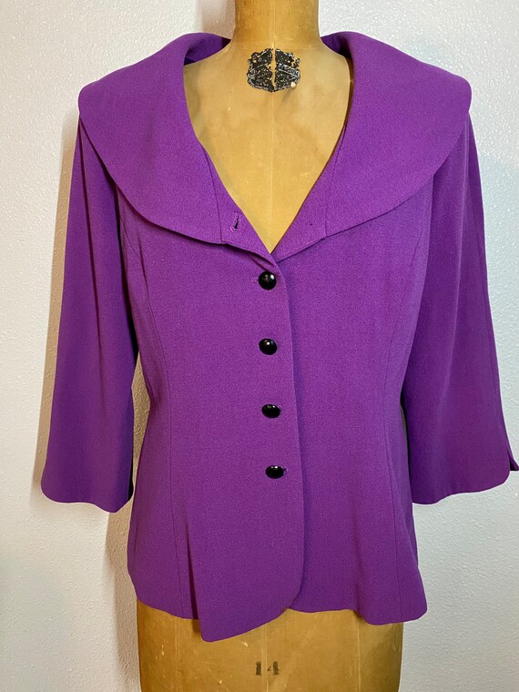 Vintage Bob Mackie Wearable Art Jacket, Large. - image 1