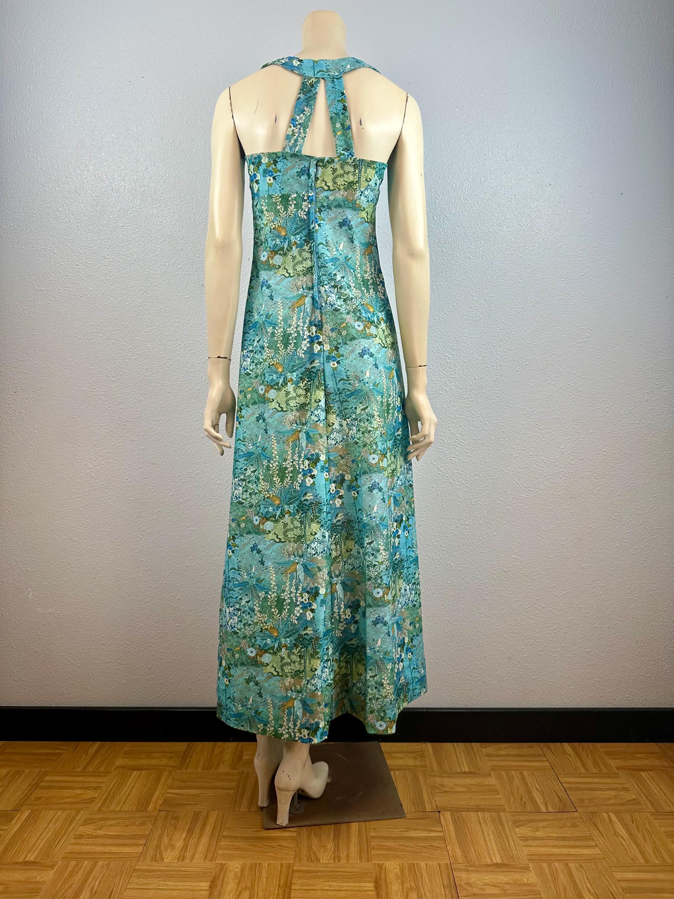 japanese print maxi dress Alie Street Sophia Maxi Dress (Japanese Garden)