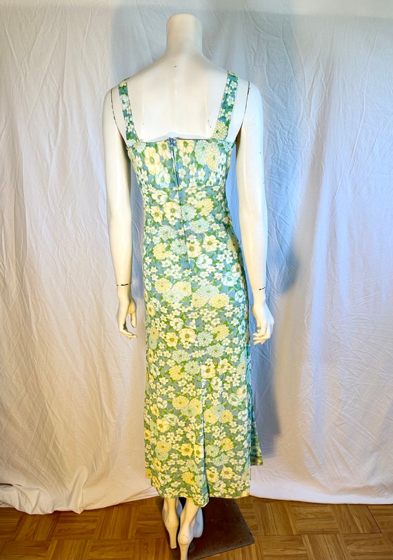 1970's Sweet Floral Maxi Dress, Small - image 3