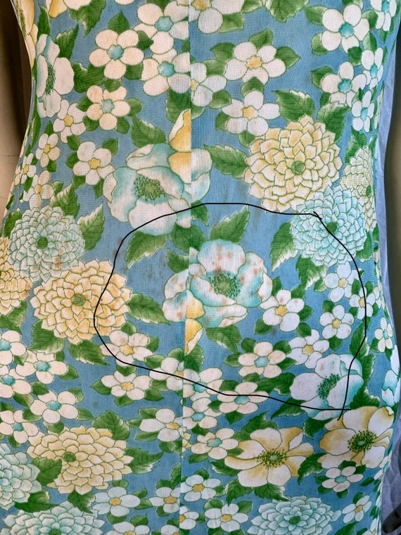 1970's Sweet Floral Maxi Dress, Small - image 6