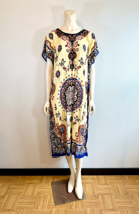 Beautiful Batik Print Kaftan/Dress, By Batik Sumi,