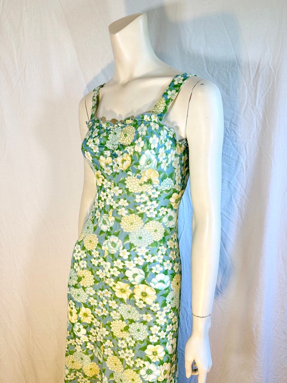 1970's Sweet Floral Maxi Dress, Small - image 2