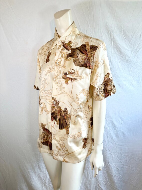 トップス 60s andrade aloha shirt VTG 1960's Hawaiian Button Up Aloha Shirt Andrade Resort