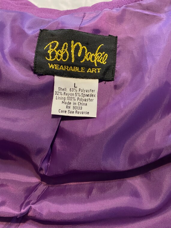 Vintage Bob Mackie Wearable Art Jacket, Large. - image 6