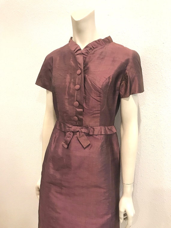 Vintage 50s Wiggle or Sheath Dress, Small